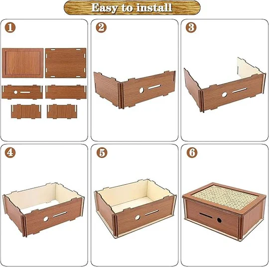 Wooden Money Saving Box with Counting Target - Image 3