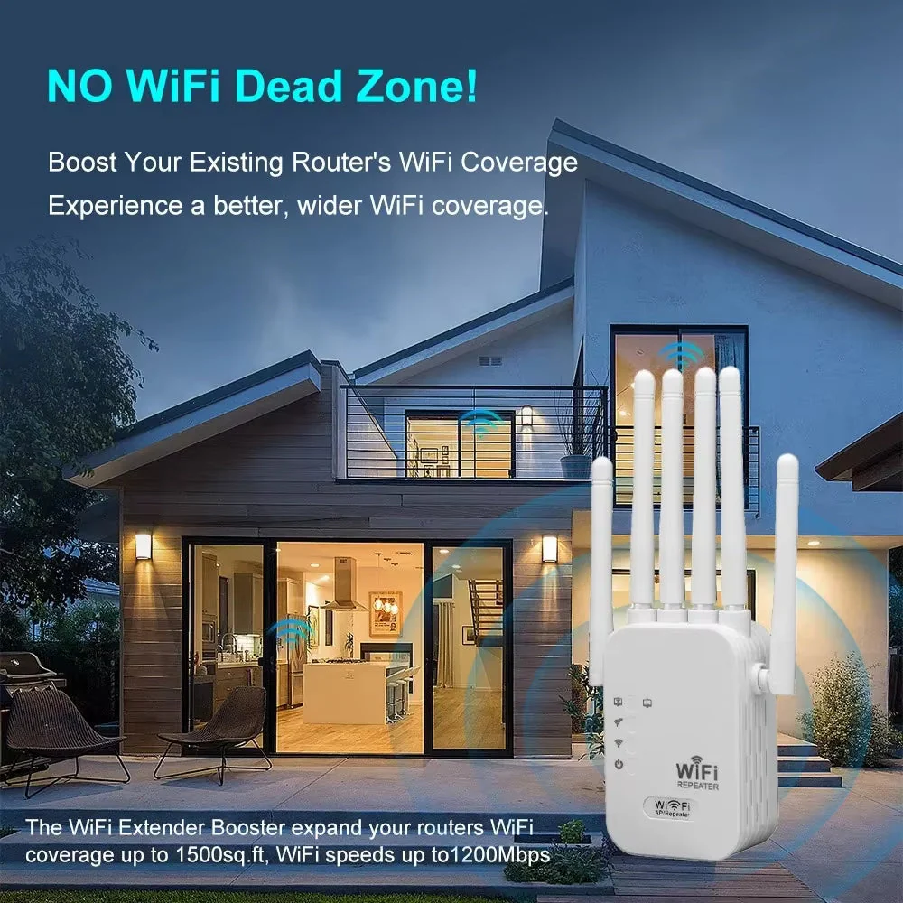 1200Mbps Wireless Repeater WiFi Router - Image 2