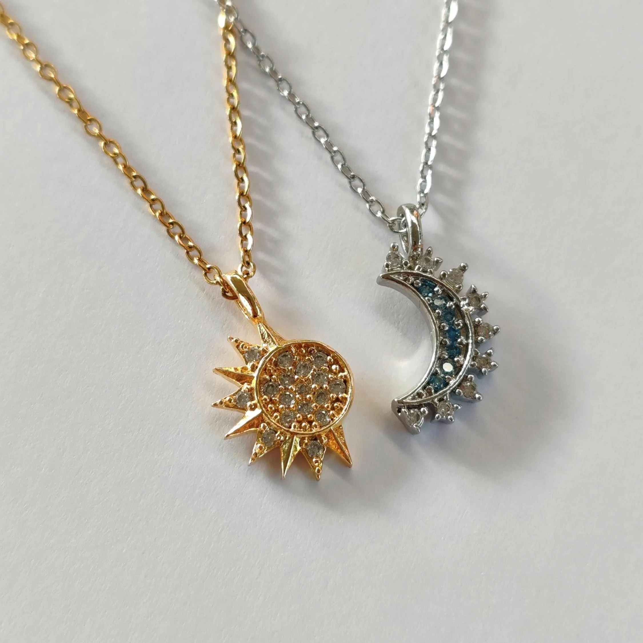 2 in 1 Moon and Sun Necklace - Image 3