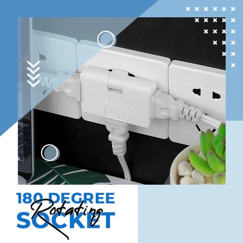 3 in 1 Rotating Socket 180 Degree - Image 4
