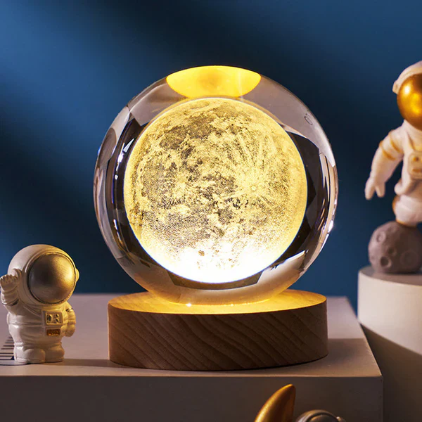 3D Crystal Ball Night Lamp - Image 3