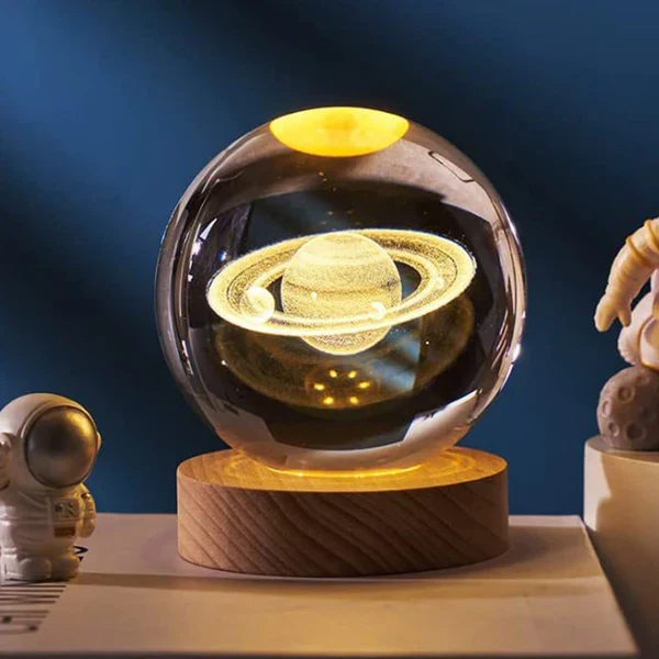 3D Crystal Ball Night Lamp - Image 4