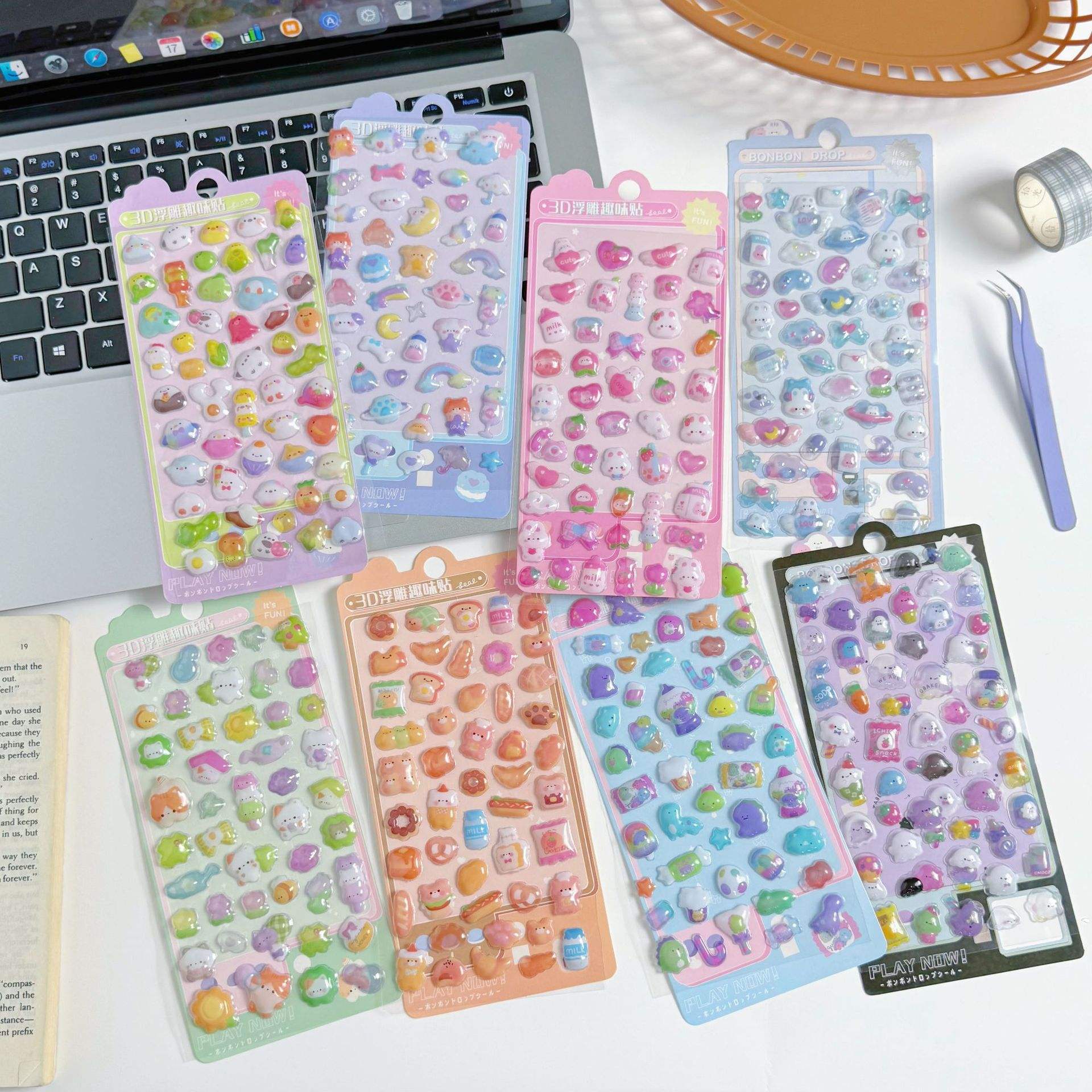 3D Puffy Stickers 🌈 | Cute & Colorful Decoration Magic ✨ - Image 5
