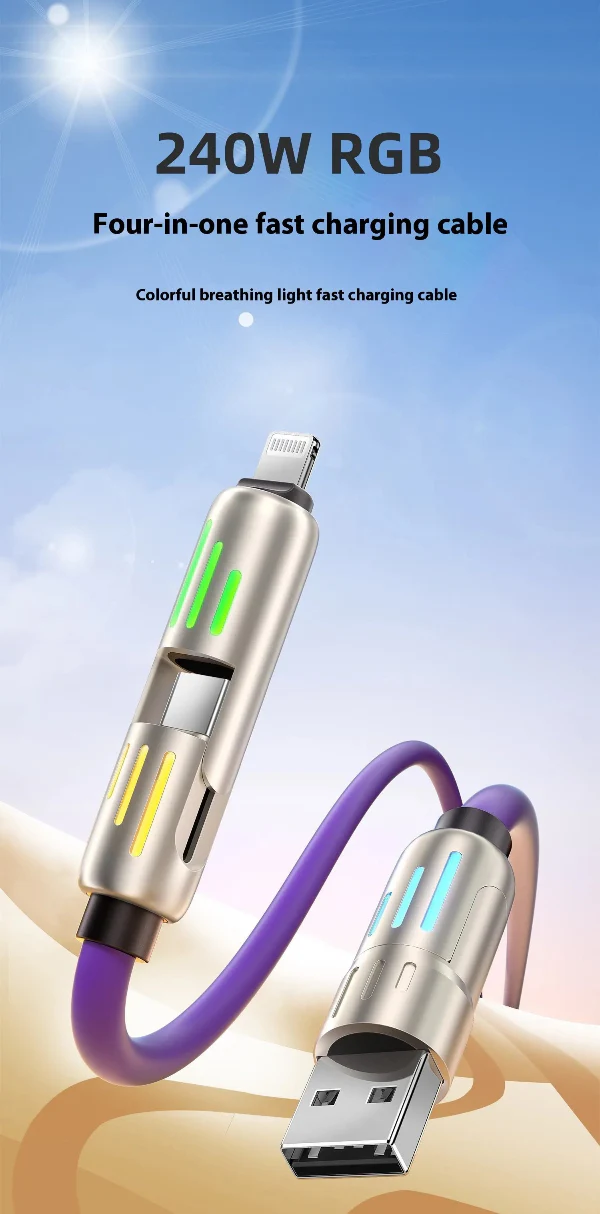 4-in-1 Multi USB Charging Cable - Image 3