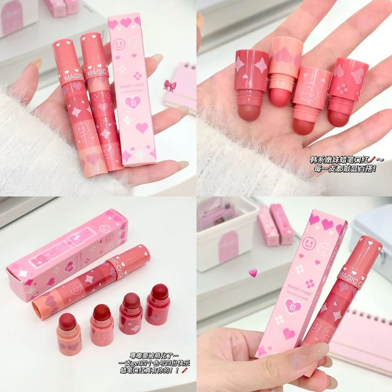 4 Shades Set Soft Mist Velvet Matte Lipstick - Image 4