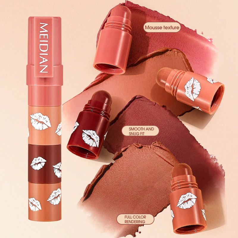 4 Shades Set Soft Mist Velvet Matte Lipstick - Image 9