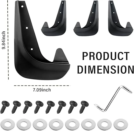 4Pcs Universal Mud Flaps Mudguards π - Image 5