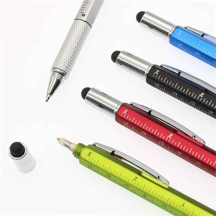 6 in 1 Multi Tool Pen Functional Tech Tool Pen - Image 3
