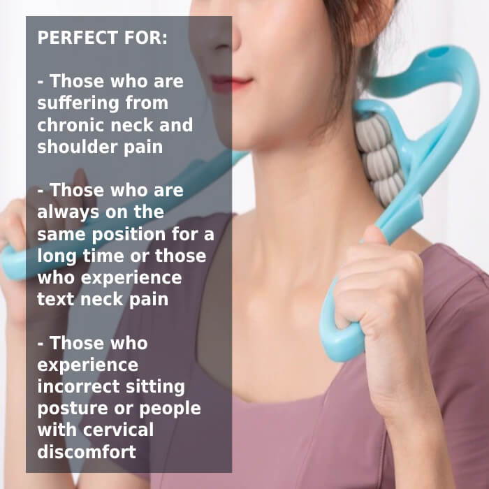 6 Wheel Pressure Point Neck Massager - Image 4