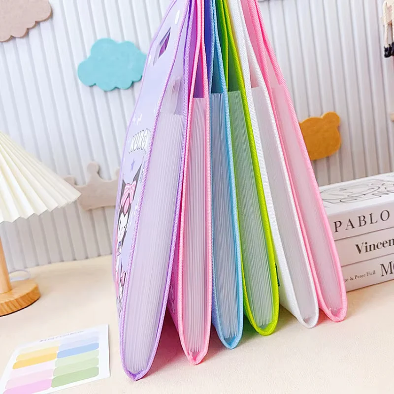 A4 Handheld Plastic Accordion File Folder - Image 4