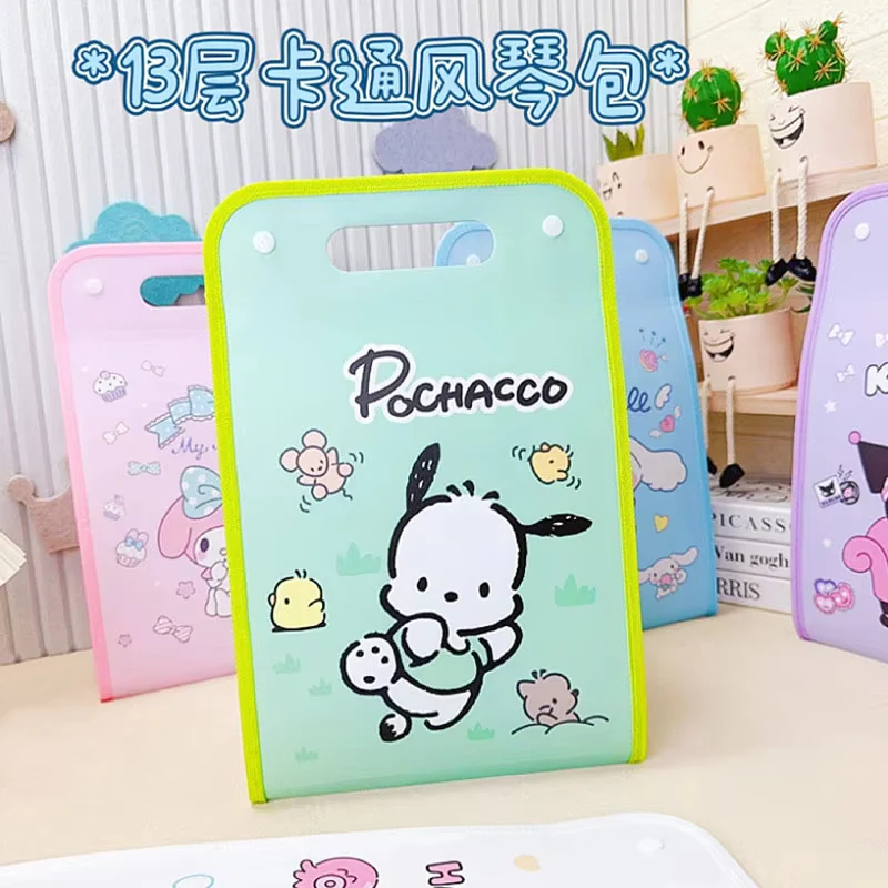 A4 Handheld Plastic Accordion File Folder - Image 5