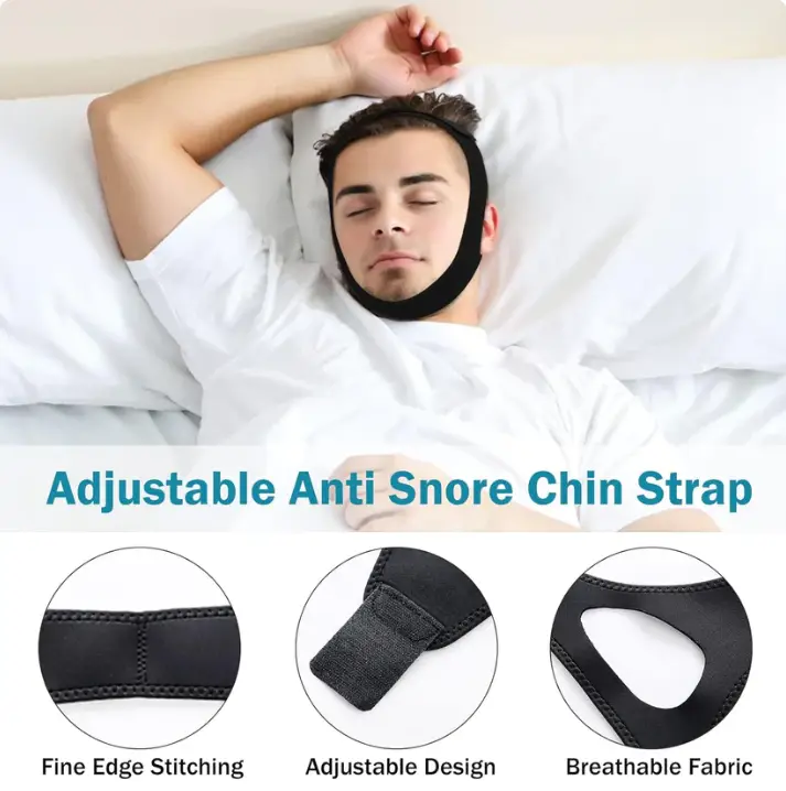 Adjustable Anti-Snore Chin Strap - Image 2