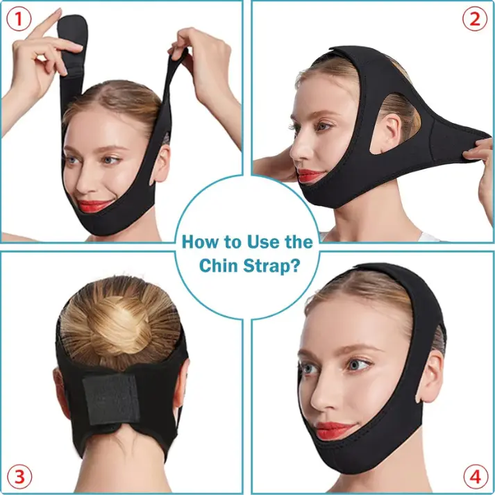 Adjustable Anti-Snore Chin Strap - Image 3