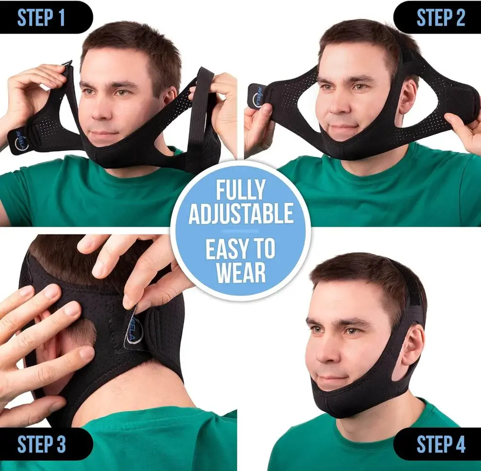 Adjustable Anti-Snore Chin Strap - Image 9