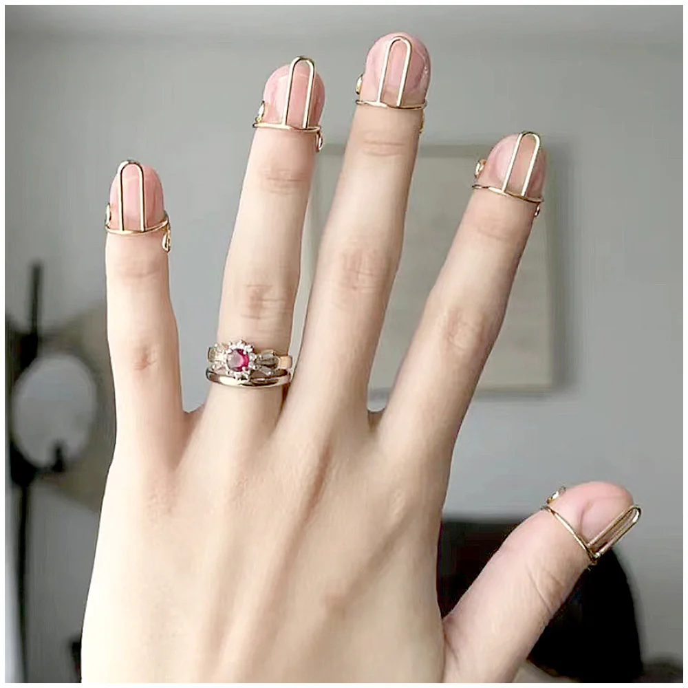 Adjustable Finger nail Rings - Image 2