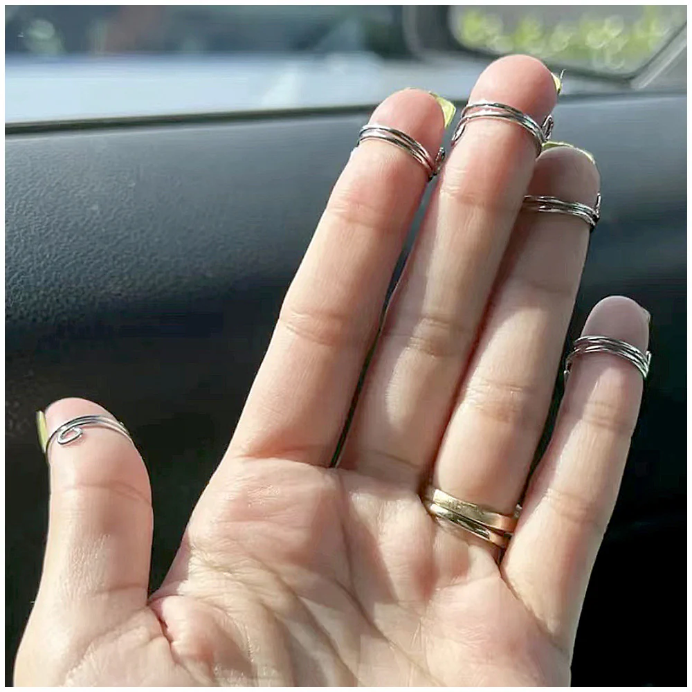Adjustable Finger nail Rings - Image 4