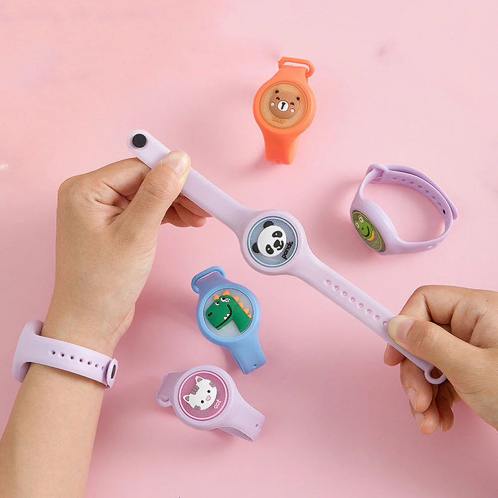Adjustable Mosquito Replent Brace Safe Natural Essential Oil Glowing Wristband Watch - Image 3