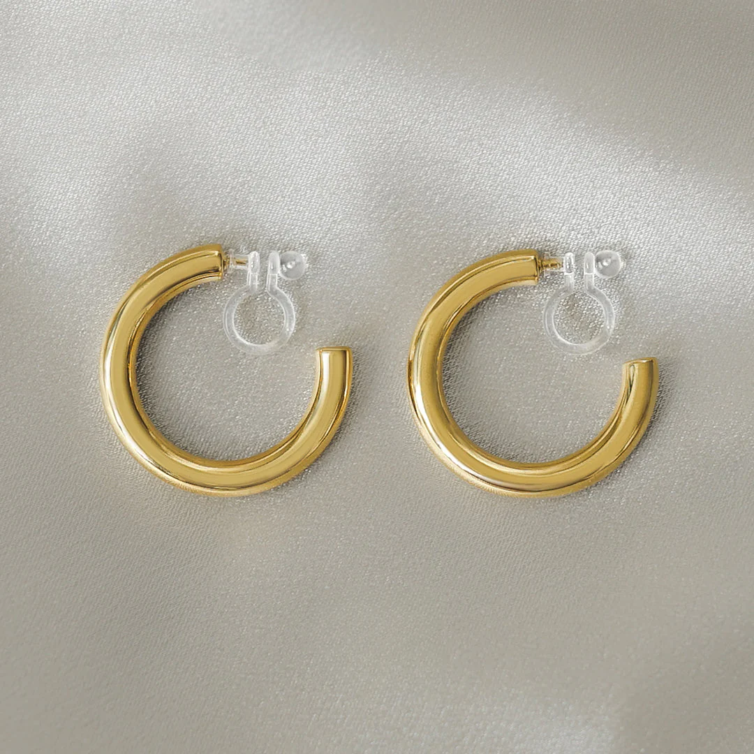 Alia Clip-On Hoop Earrings (PACK OF 10) - Image 5