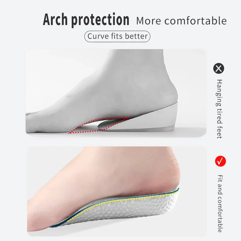 Arch Support Height Increase Insoles (Height 1.4inch (3.5cm) - Image 4