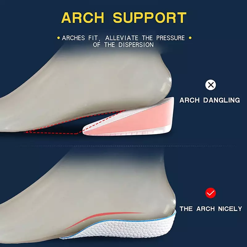 Arch Support Height Increase Insoles (Height 1.4inch (3.5cm) - Image 6
