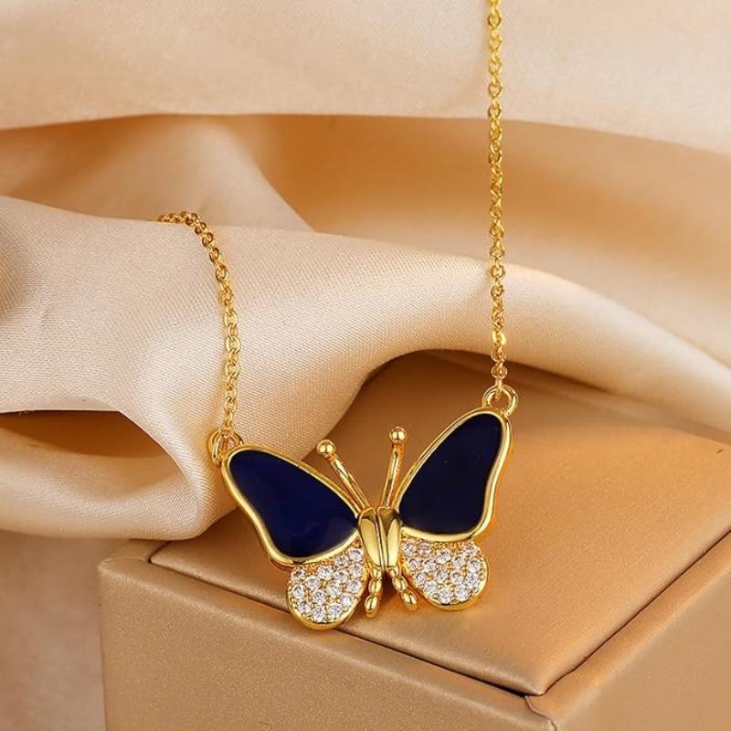Beautiful Butterfly Colour Changing Pendant For Women - Image 3
