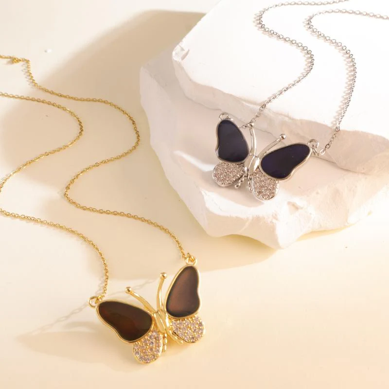 Beautiful Butterfly Colour Changing Pendant For Women - Image 5