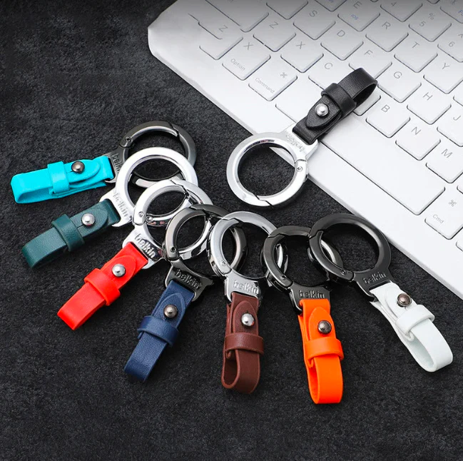 CAR KEYCHAIN HIGH END LEATHER KEYRING - Image 2