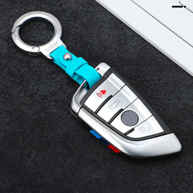 CAR KEYCHAIN HIGH END LEATHER KEYRING - Image 3
