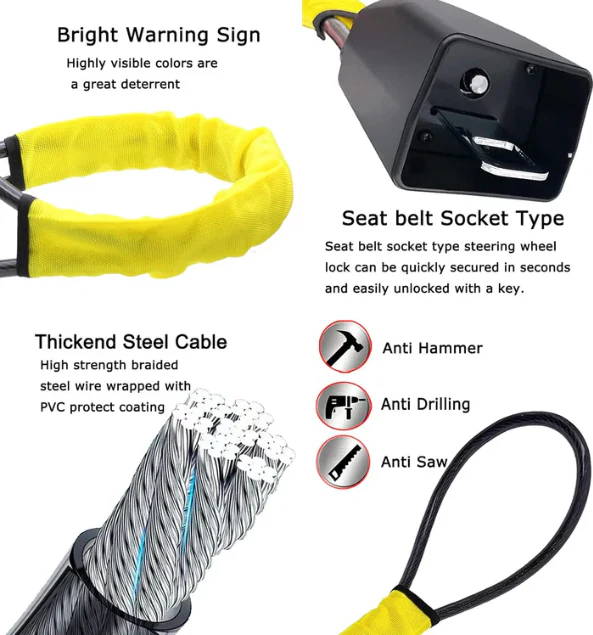 Car Steering Wheel Lock - Image 2