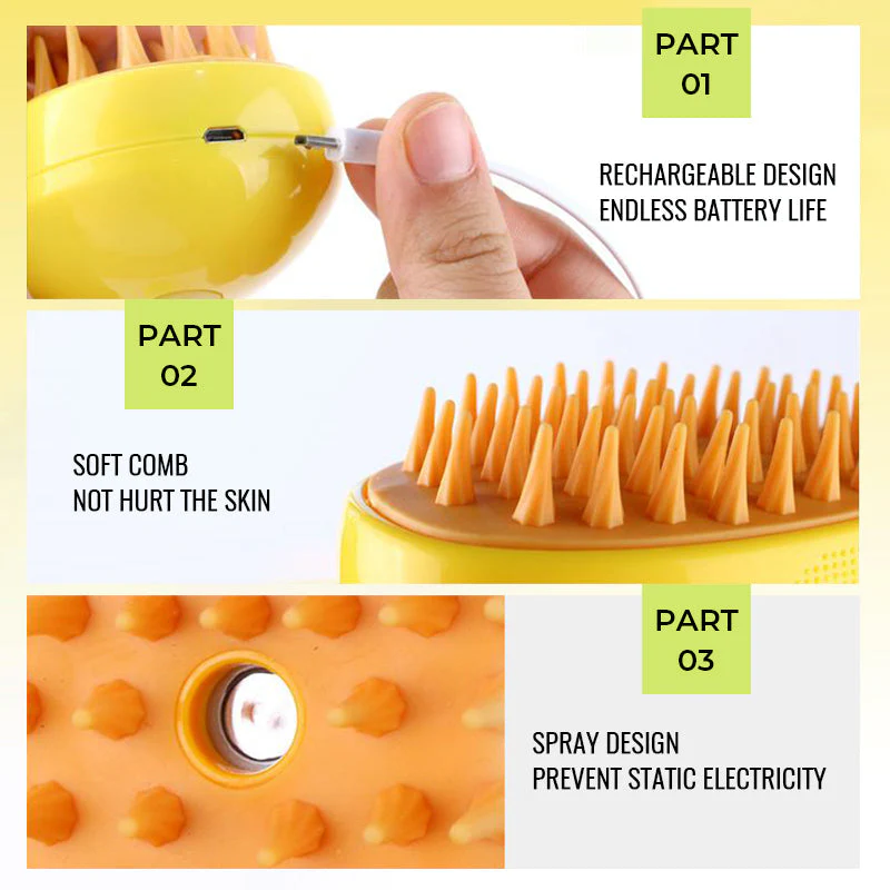 Cat Grooming Comb with Steam - Image 5