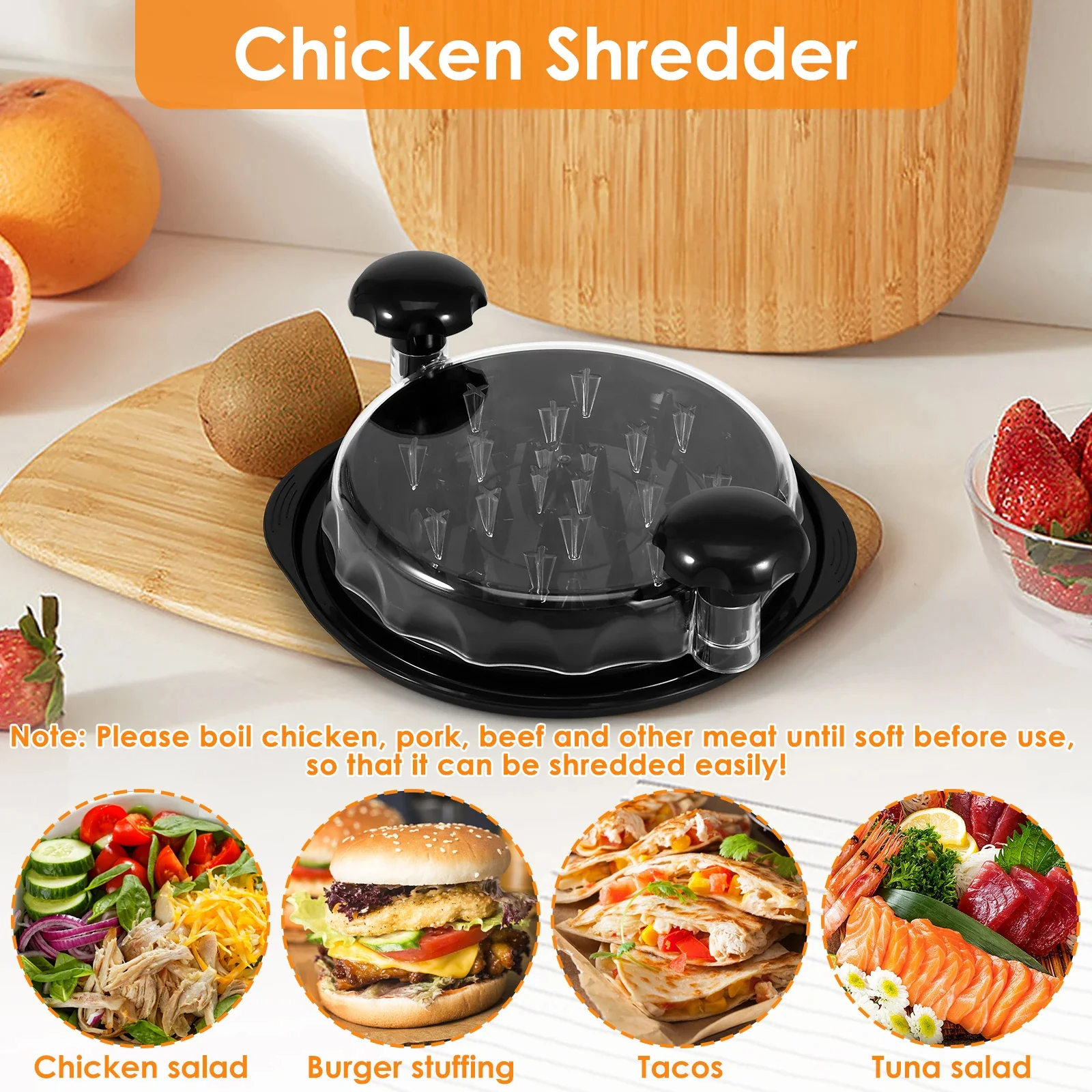 Chicken Shredding Tool With Handles - Image 2