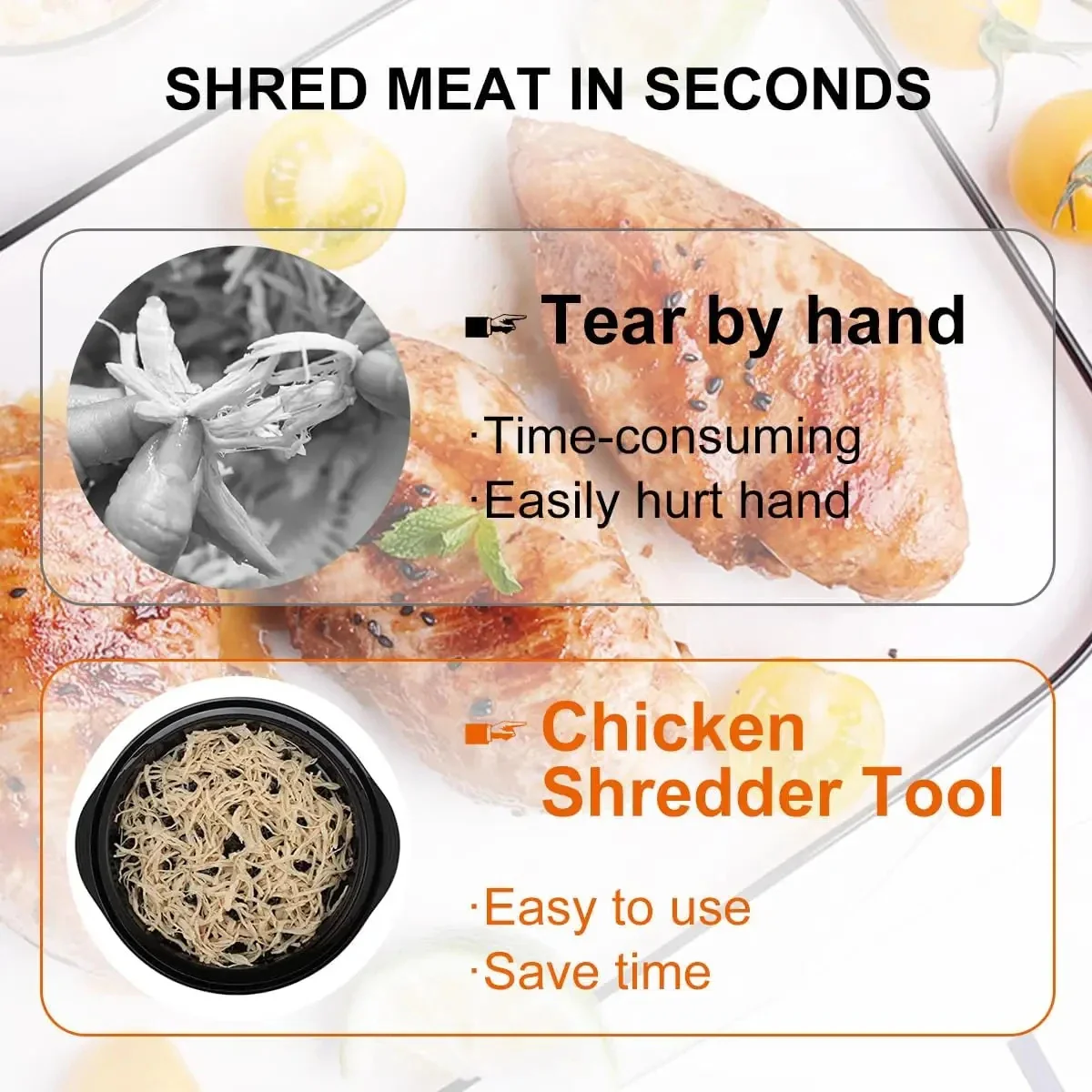 Chicken Shredding Tool With Handles - Image 8