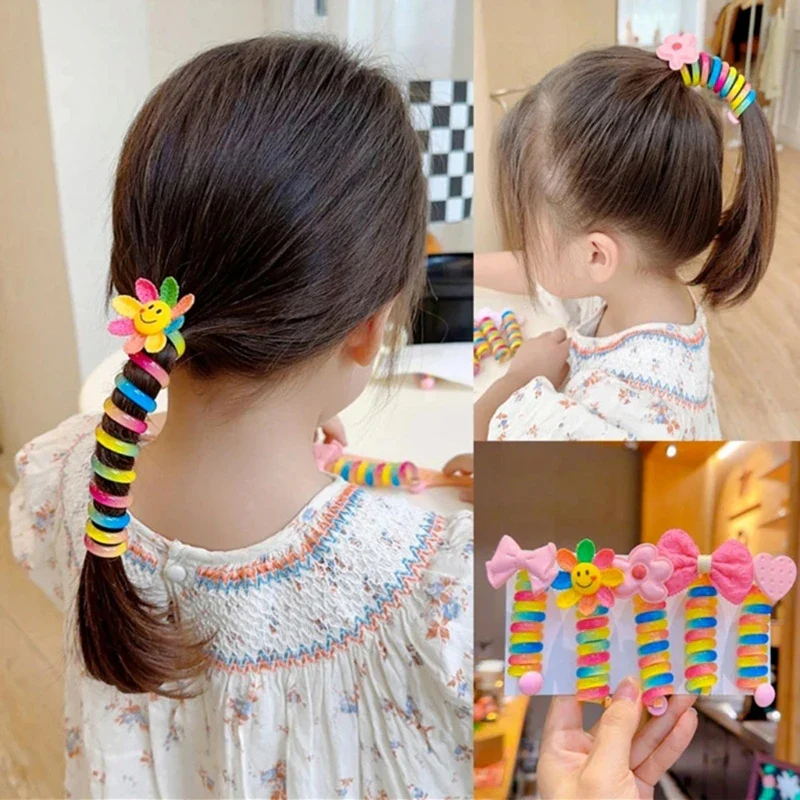Colorful Telephone Wire Hair Bands - Image 2