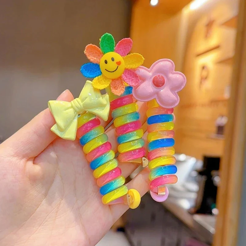Colorful Telephone Wire Hair Bands - Image 3