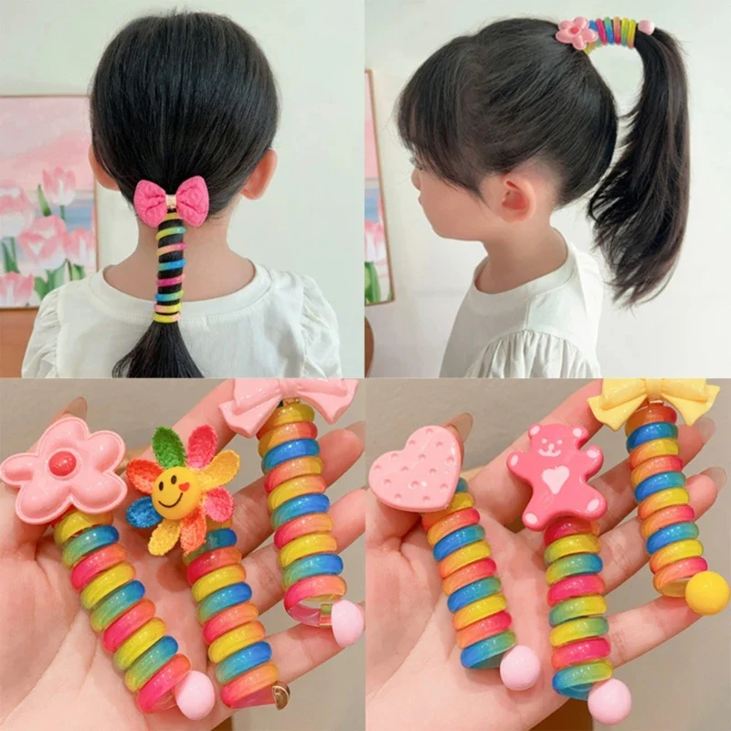 Colorful Telephone Wire Hair Bands - Image 4