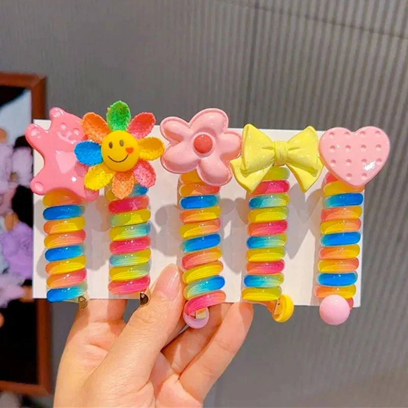 Colorful Telephone Wire Hair Bands - Image 5