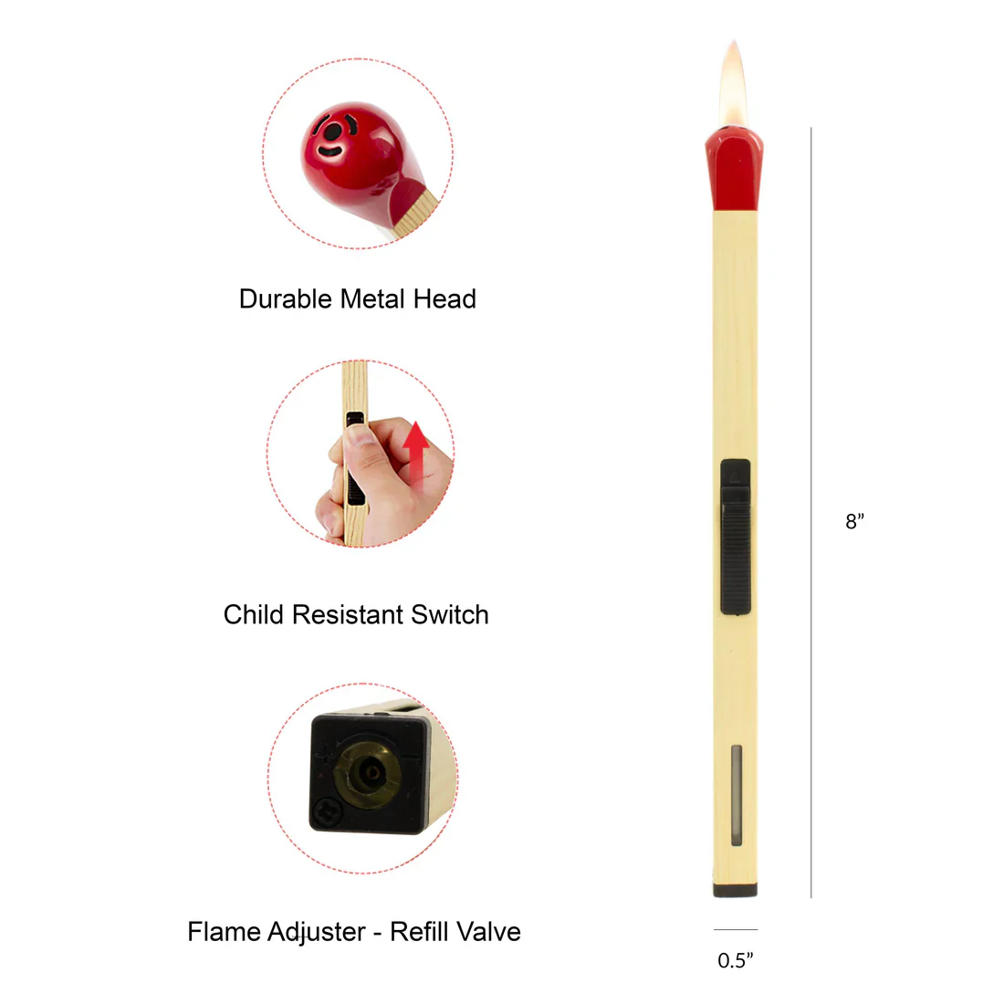 Creative Inflatable Matchstick Lighter - Image 3