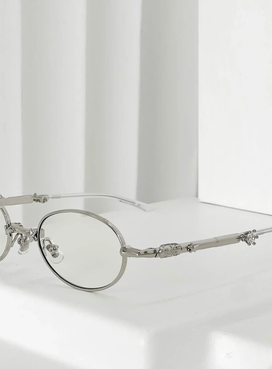 Crystal Orbit Foldable Round Glasses - Image 5