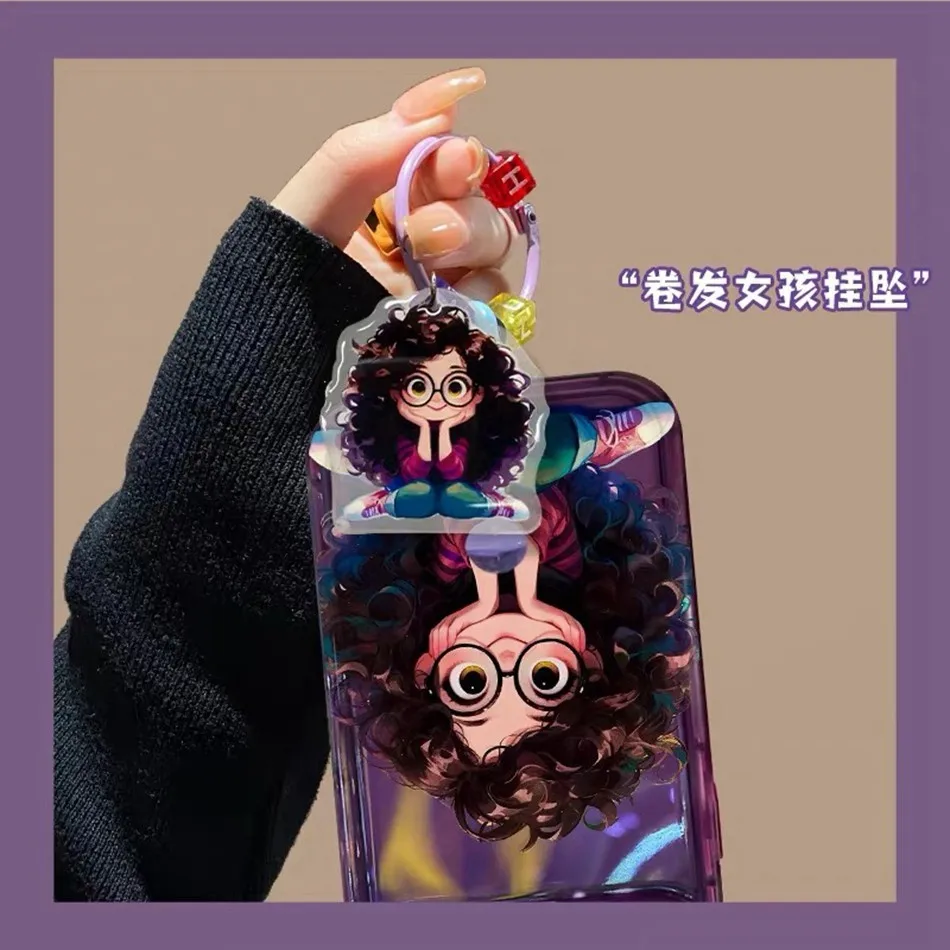Cute Girl Case with Keychain - Image 4