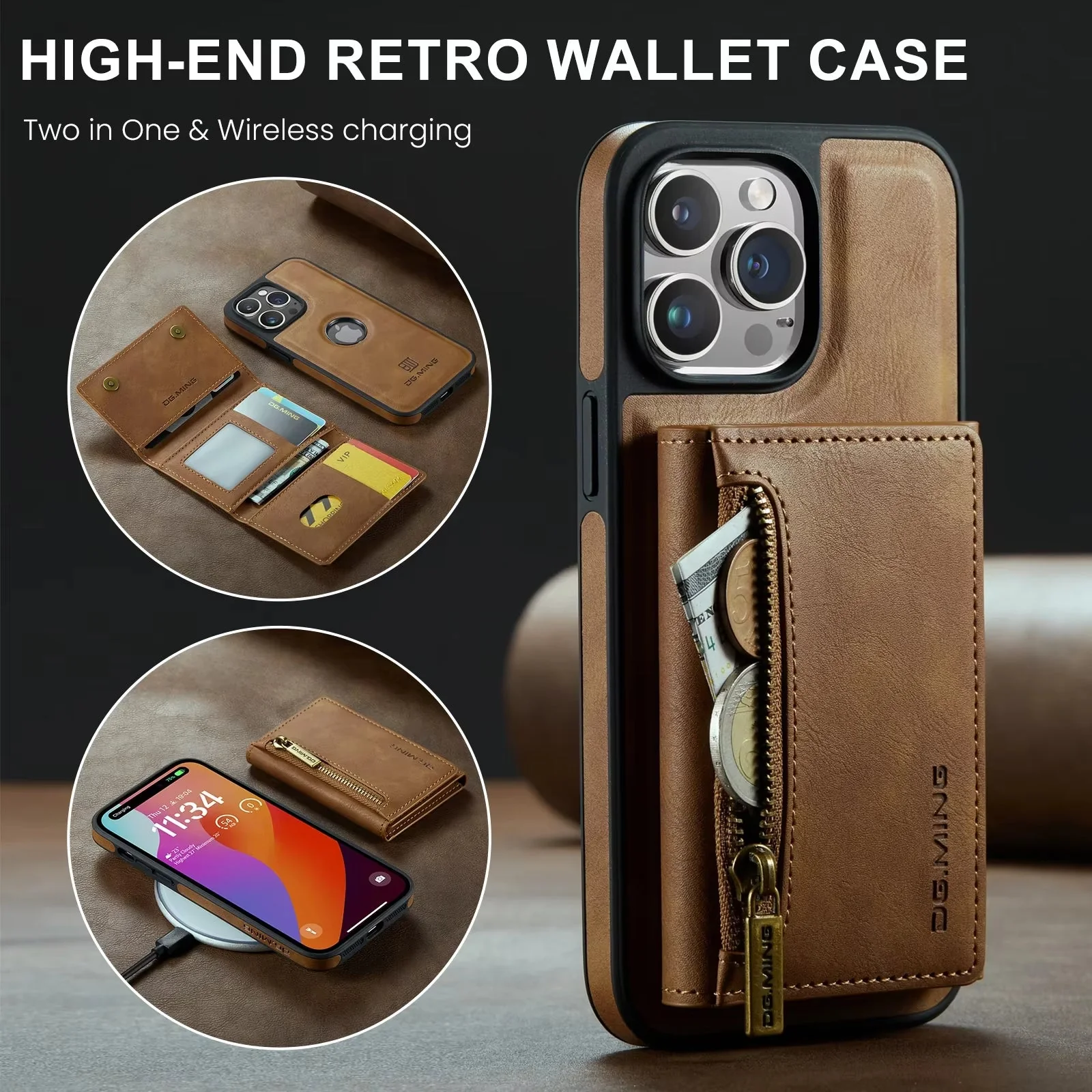 Detachable 2-in-1 Powerful Magnetic Wallet Case - Image 6