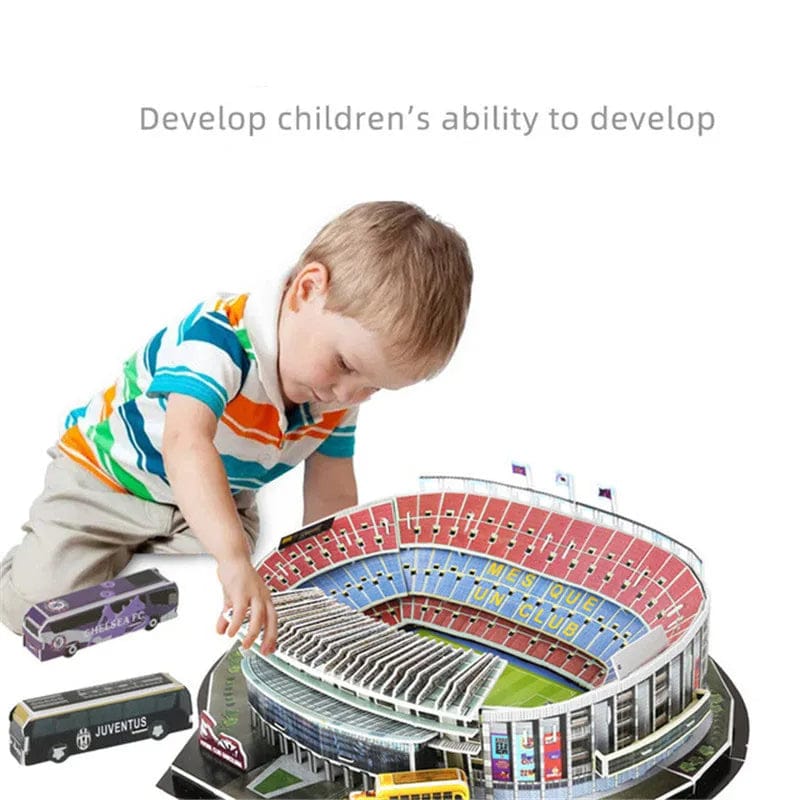 DIY Stadium Puzzle Game Toy - Image 4