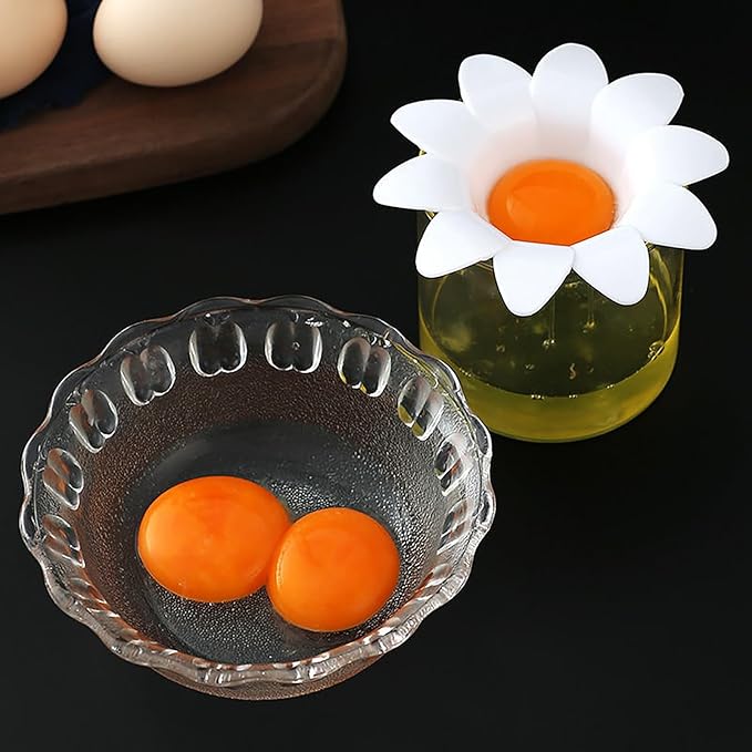 Egg White Separator Tool Flower Design For Kitchen - Image 5