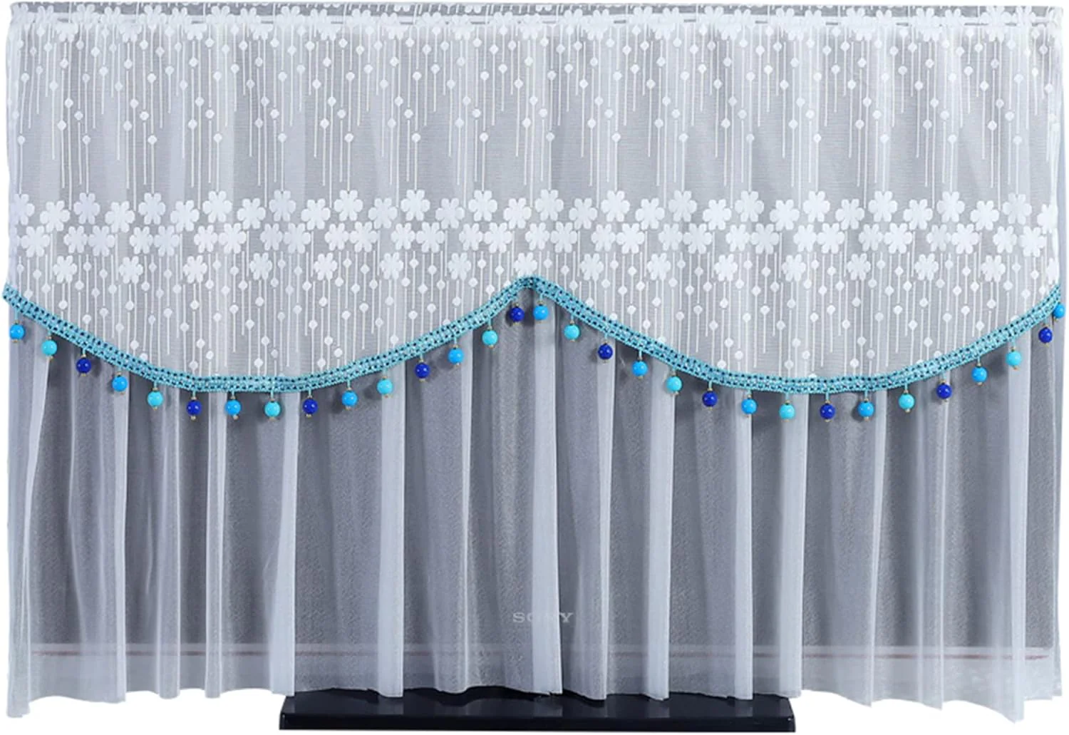 Embroidered lace Television dust cover Soft Fabric - Image 3