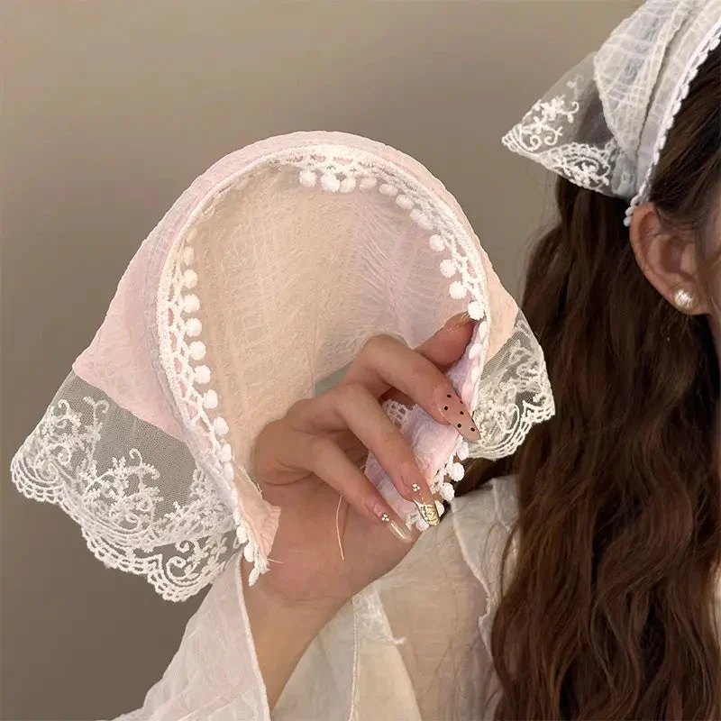 Floral Triangle Scarf Hairband - Image 4