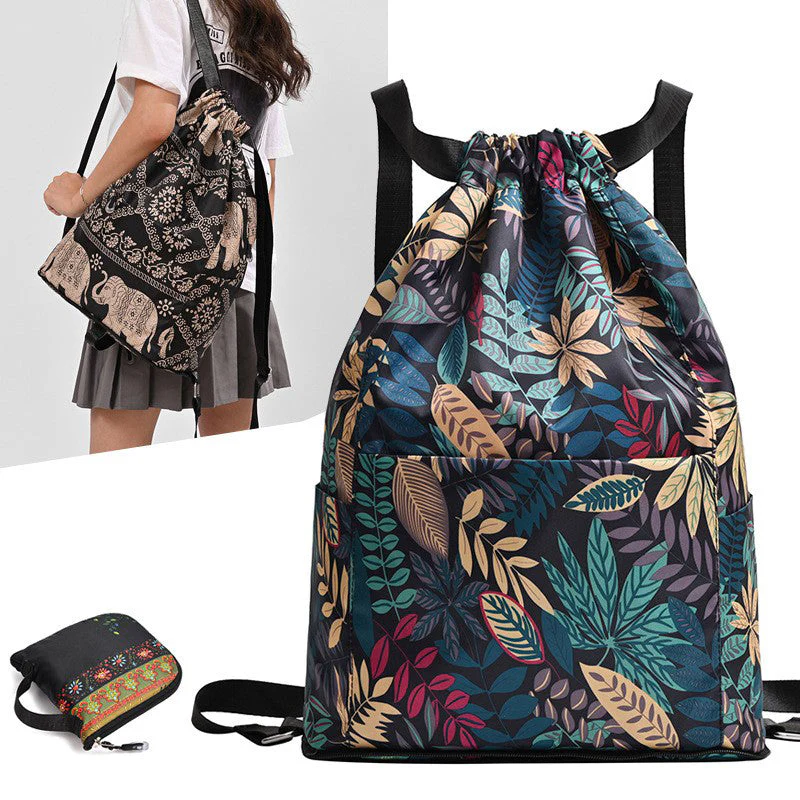 Foldable Drawstring Backpack - Image 2