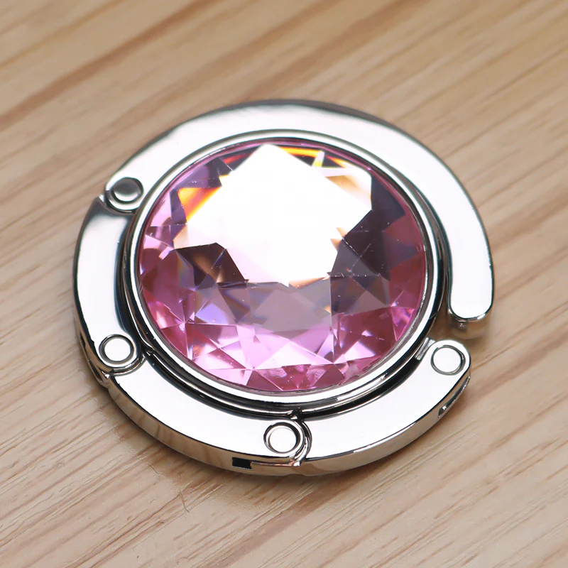 Folding Crystal Table Bag Hook - Image 4