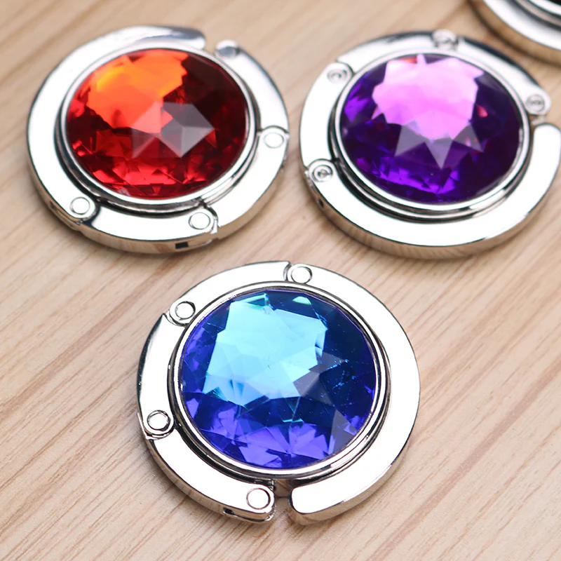 Folding Crystal Table Bag Hook - Image 5