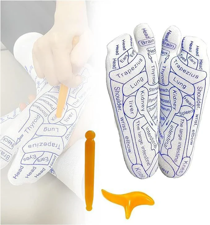 Foot Massage Acupressure Socks (SOCKS + STICK) - Image 5