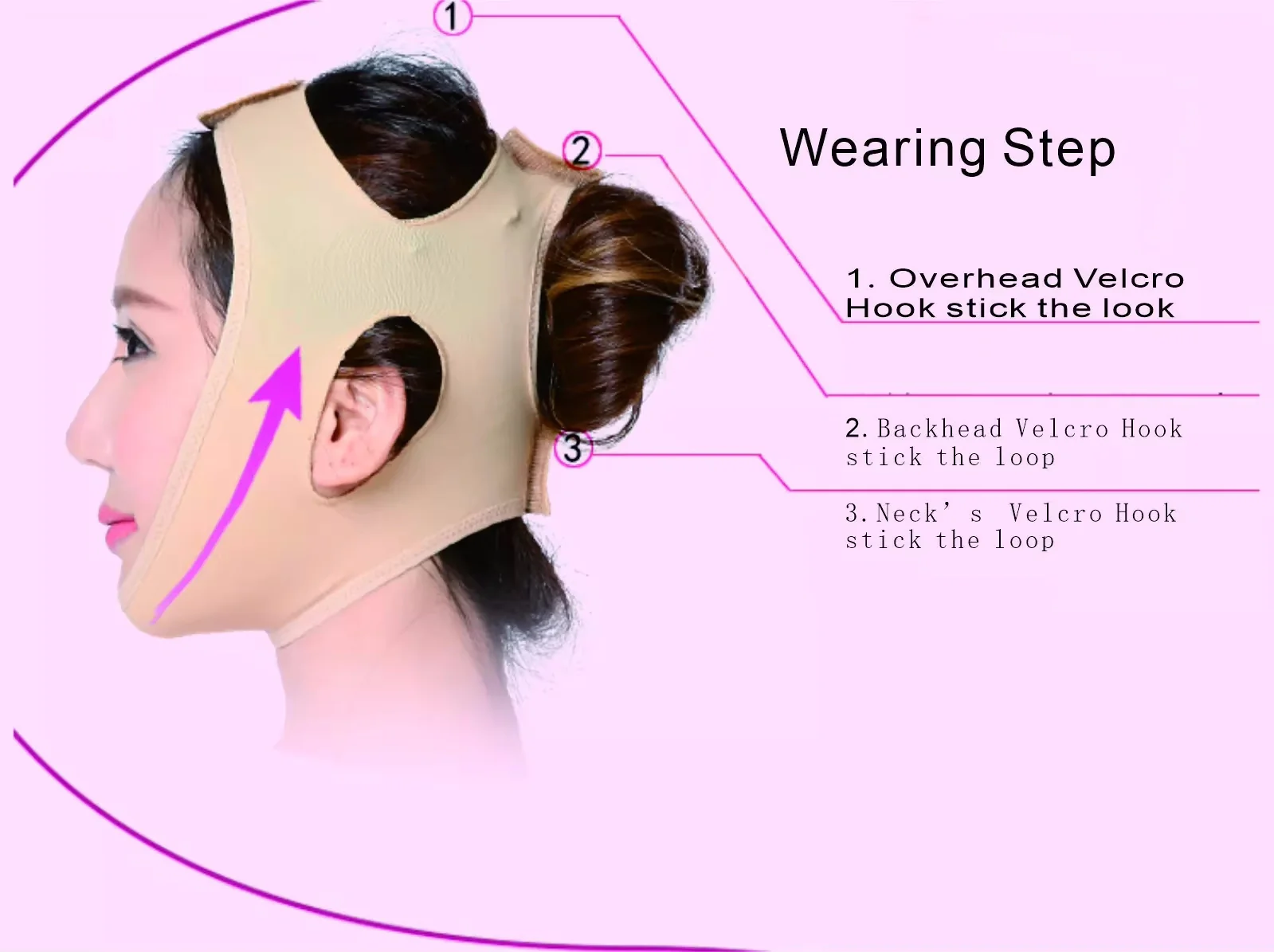 Full Face V Shaper Belt Skin Color - Image 6
