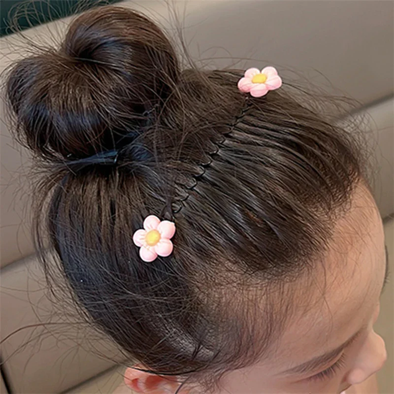 Girls Flower Bow Hair Comb - Image 2